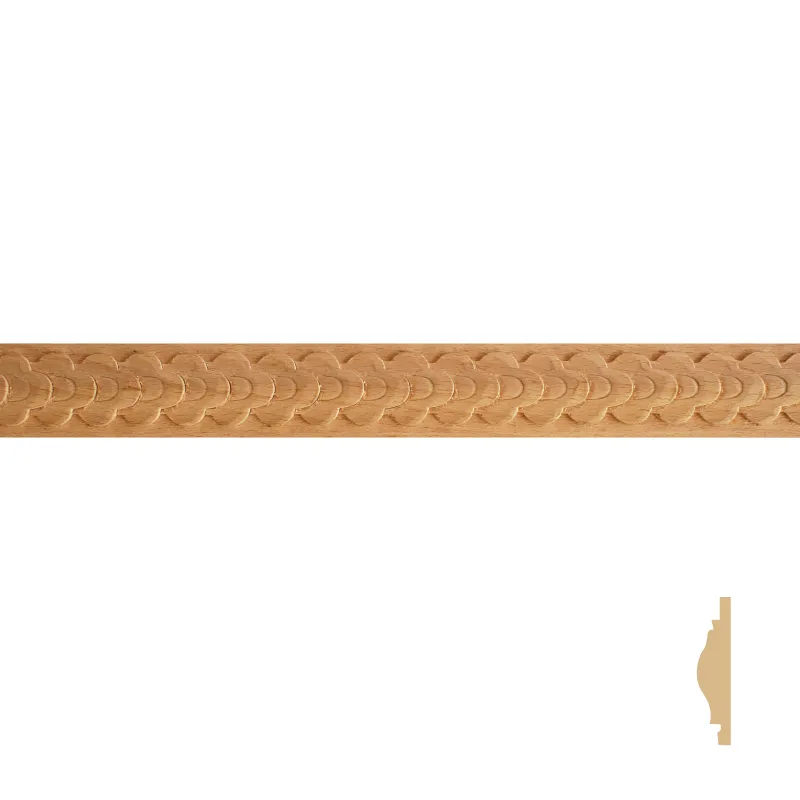 DESIGNCRAFT MOULDING MDA0723-070 BROWN BEECH UNTREATED CARVED