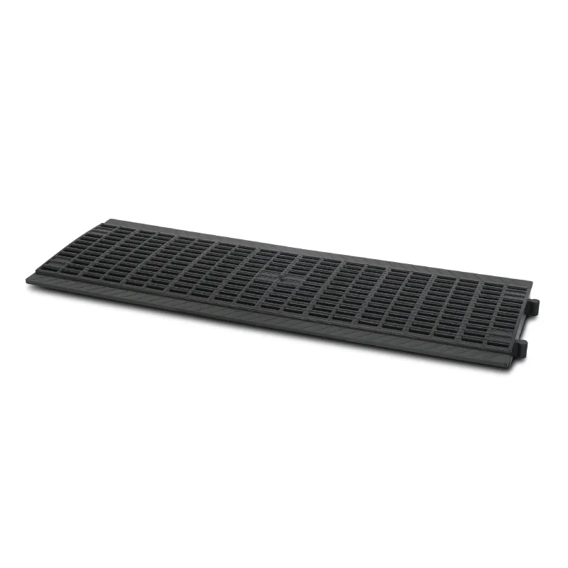 BLACK DRAIN COVER HEAVY DUTY PP RECTANGULAR