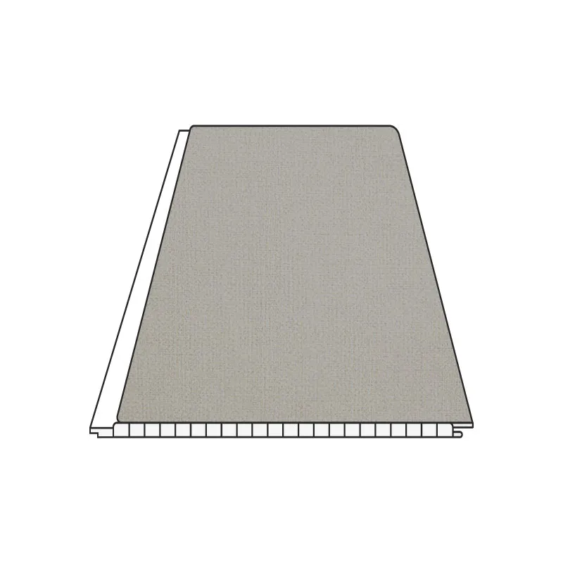 POLYWOOD WALL PANELLING PPS1223-262-1 FABRIC ASH GRAY PVC LAMINATED