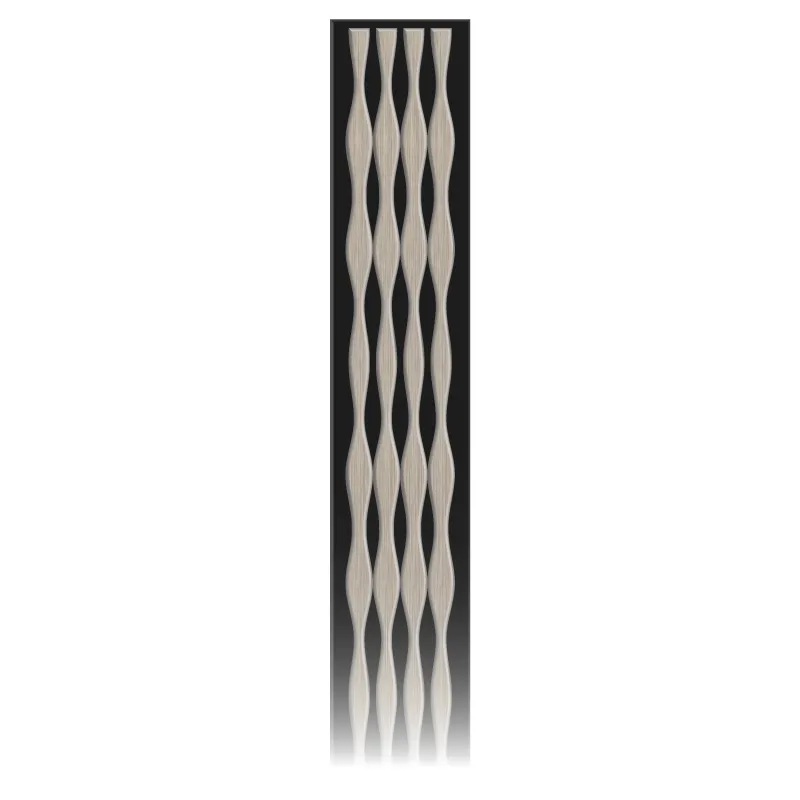 POLYWOOD ACOUSTIC WALL PANEL AWPH0124-D IVORY ACOUSTIC, PVC WAVE