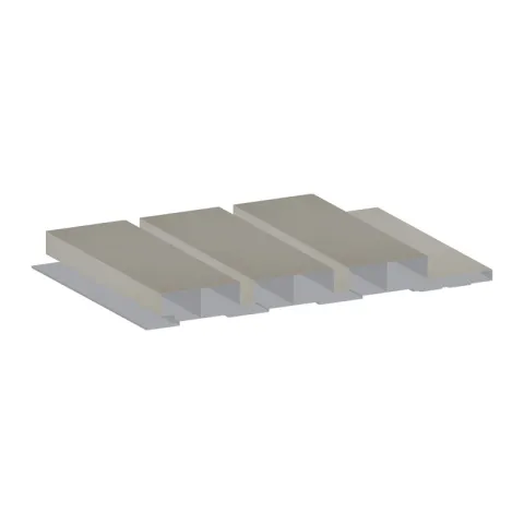 EVOWOOD PANELLING PES0624-725803-168 FABRIC GRAY WPC FLUTED