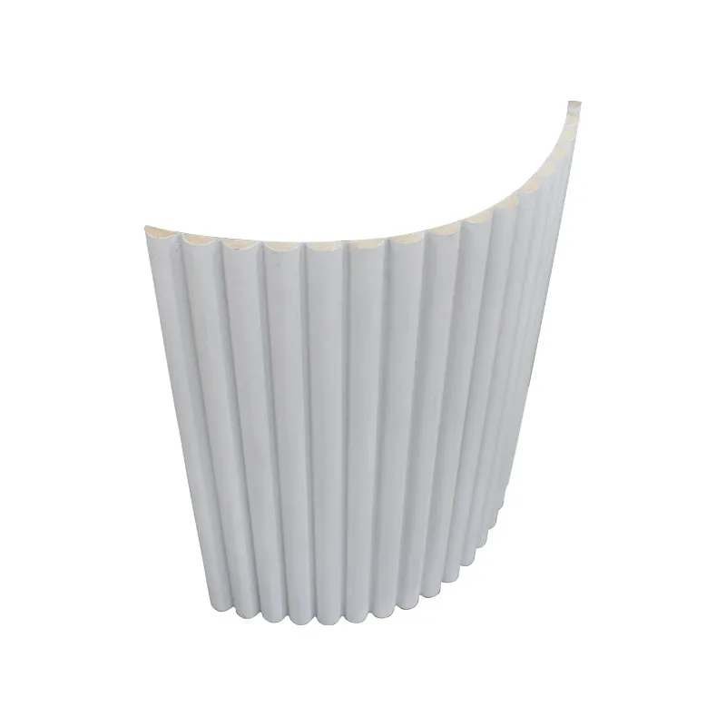ART DECO WALL PANELS SICKLE PAC0924-CMC-5(A) GRAY PRIMER MDF FLEXIBLE HALF ROUND