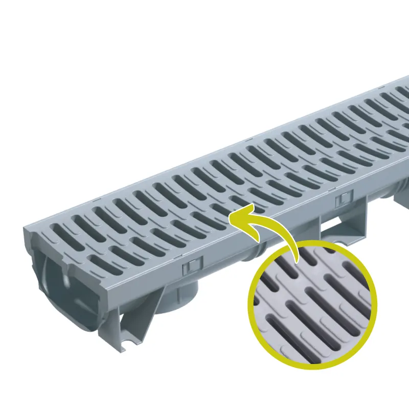 RAVAK DRAIN CHANNEL DRM0625-2024MB-DC-100X100 BLACK PP