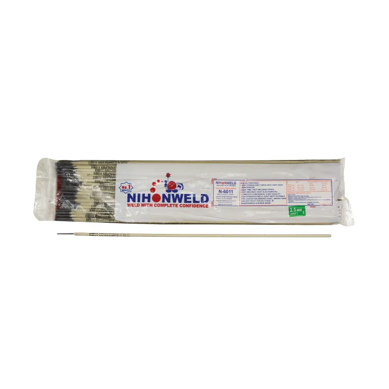 NIHON WELDING ROD N-6011 WHITE CARBON STEEL + WELDING FLUX