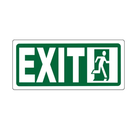 MMC SAFETY SIGNAGE LS-1603 YELLOW VINYL/PVC/ALLOY EXIT