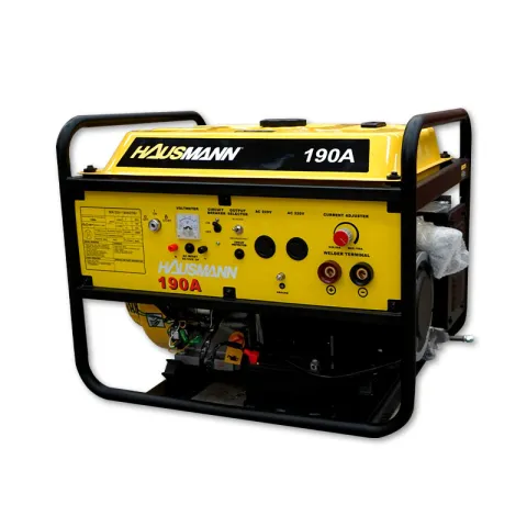 HAUSMANN WELDING GENERATOR 190A YELLOW IRON, STEEL, & ALLOY 3.5KVA WELDING GENERATOR LOUVER TYPE