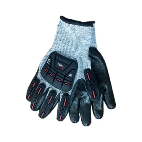 SOTER GLOVES STR-IMPAC5 TPR NLX-IR001 BLACK NITRILE CONSTRUCTION GLOVE