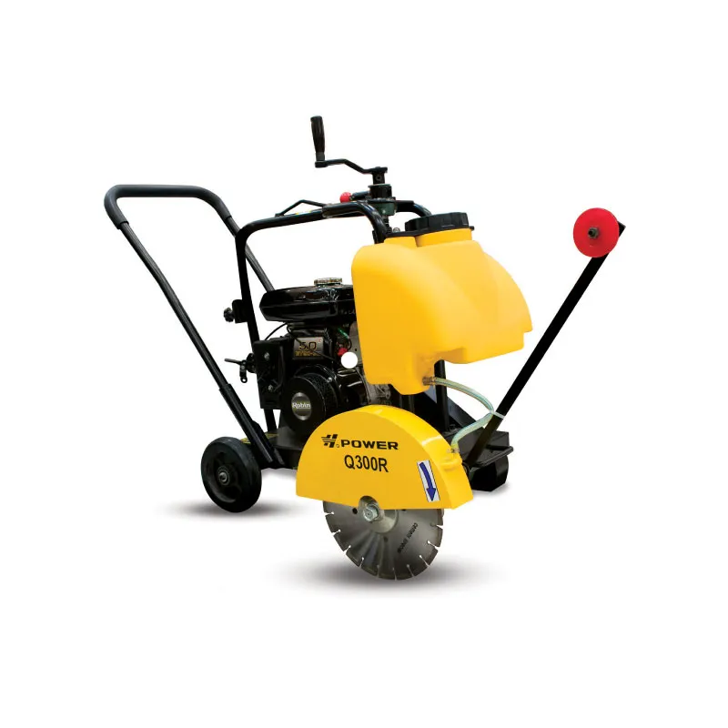 C-POWER FLOOR SAW HP-Q300L YELLOW METAL 6.5HP R200F HAUSMANN ENGINE WITH BLADE SHAFT (25.4MM)
