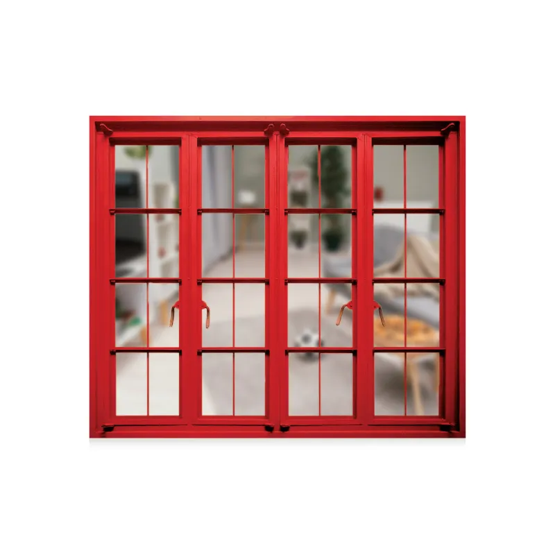 PLAIN RED STEEL WINDOW
