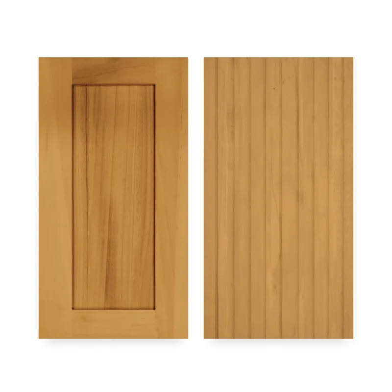 DESIGNCRAFT CABINET DOOR MANHATTAN LIGHT WOOD BEECHWOOD FLUTTED