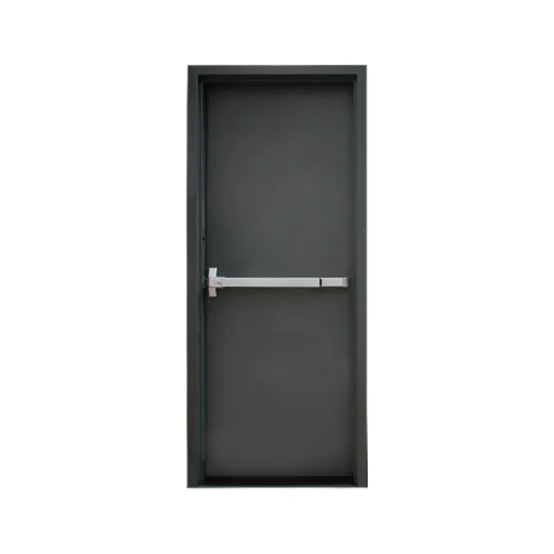 IRON FORGE DOOR STEEL GRAY STAINLESS STEEL FIRE-RATED LEFT