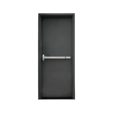 IRON FORGE DOOR STEEL GRAY STAINLESS STEEL FIRE-RATED LEFT