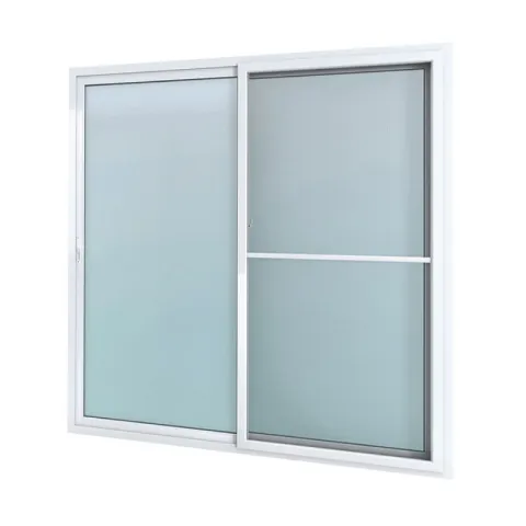 BUENAVISTA DOOR DBY0822-ASD1421 WHITE ALUMINUM SLIDING TEMPERED GLASS