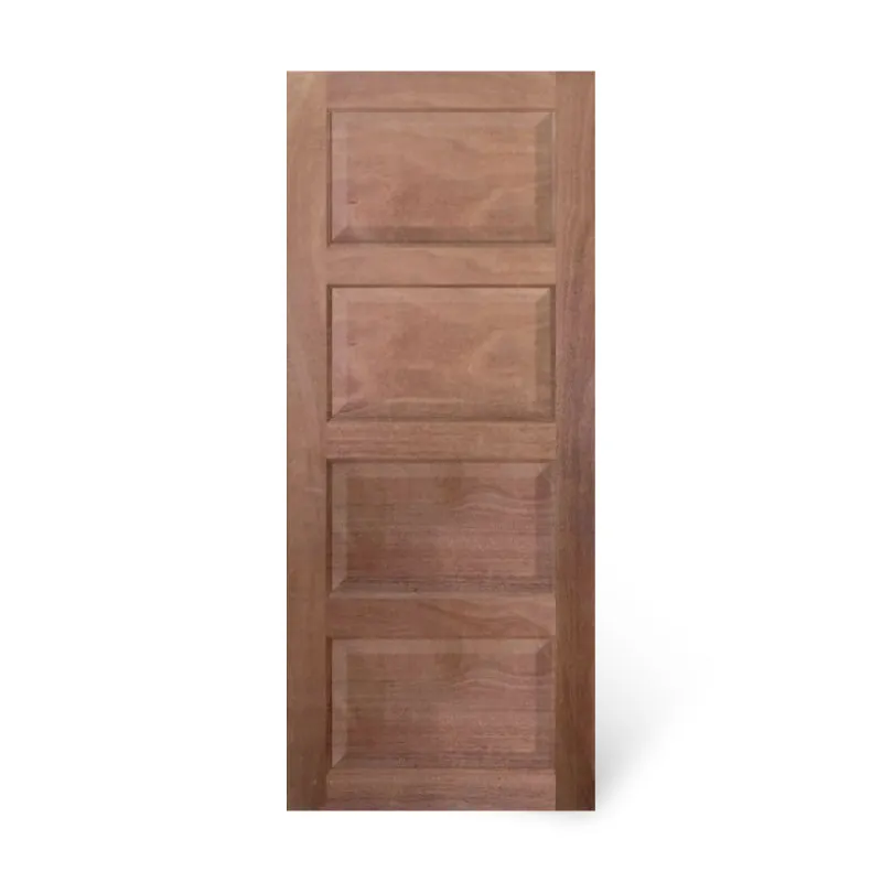 DESIGNCRAFT DOOR DDJ0224-011-8 MAHOGANY SOLID WOOD UNPAINTED 4 PANELS
