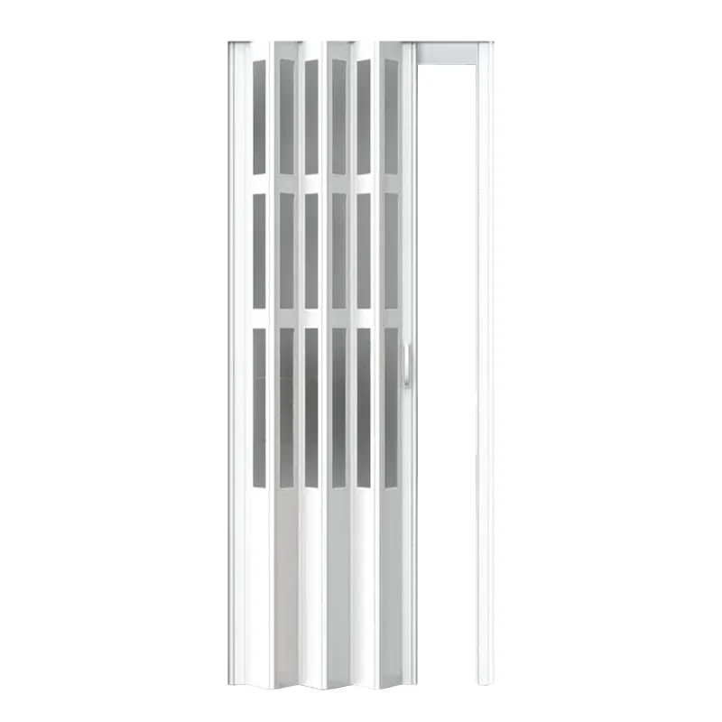 DOOR PVC POLYWOOD FD010-3XC 86X210CM FLDNG GLASS
