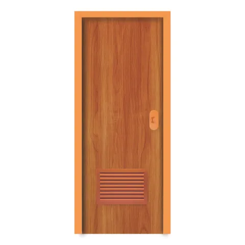 POLYWOOD DOOR DP0525-JLS WOOD GRAIN PVC DOOR SERIES PLAIN WOOD