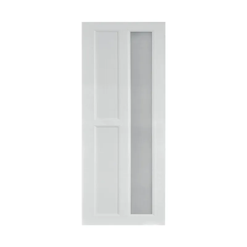 POLYWOOD DOOR DPJ1125-JM023 WHITE PVC DOOR SERIES HALF GLASS