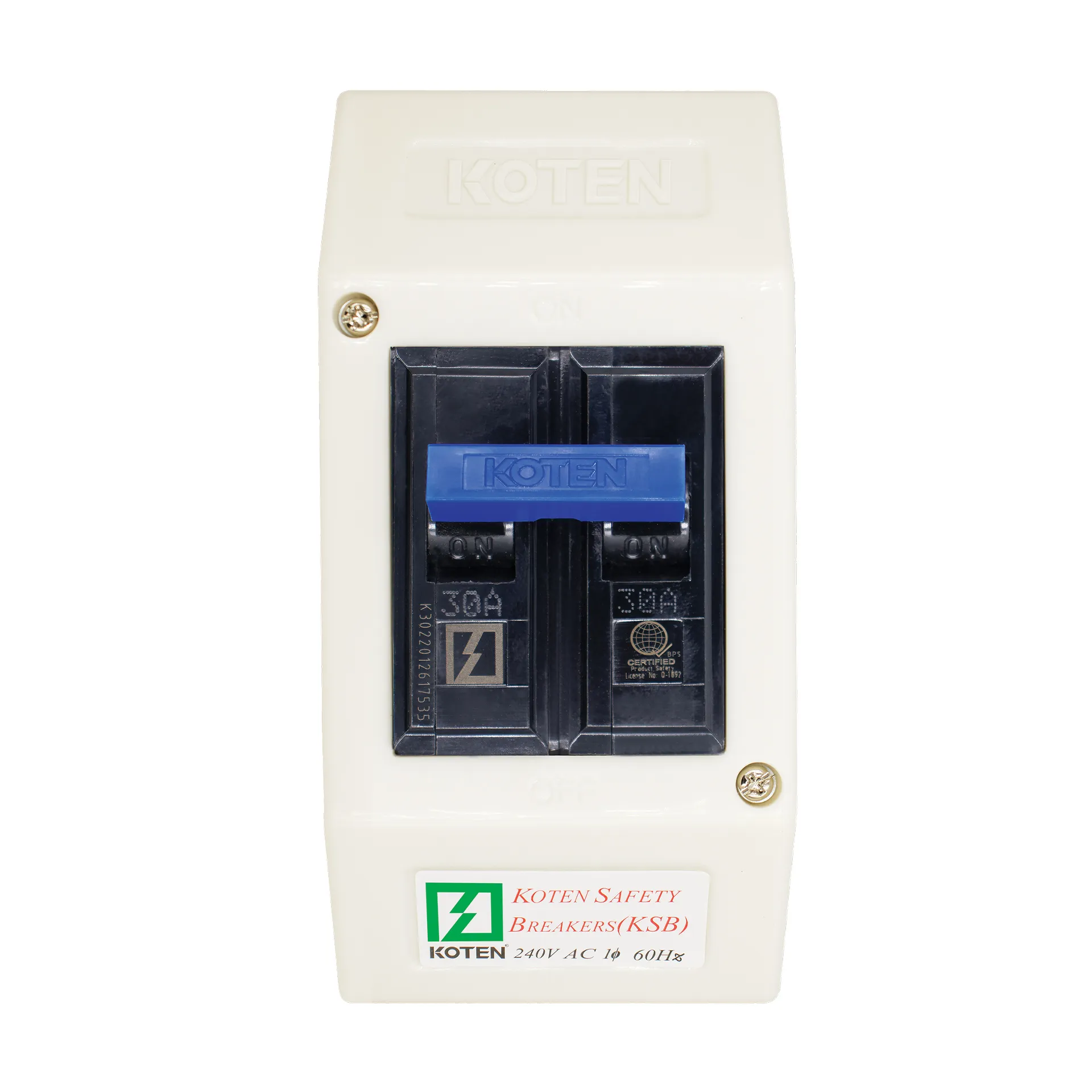 P-SAFETY BREAKER KOTEN KSB 2P W/ SOCKET 20A