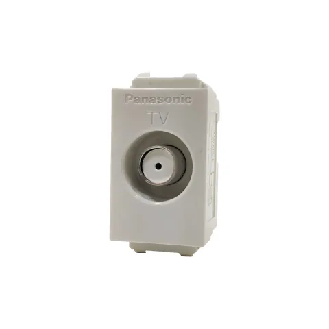 PANASONIC TV TERMINAL WEG-2701/6801 WHTE PLASTIC 1 GANG W/PLATE