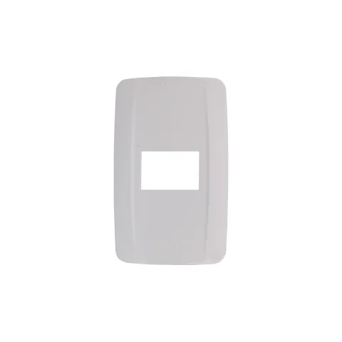 ZIGMA PLATE ZWP1 WHITE PLASTIC DEVICES 1-GANG