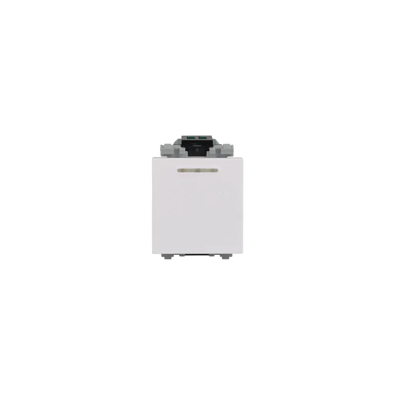 ZIGMA SWITCH ZWS1-B WHITE PLASTIC 1-WAY WITH FLOURESCENT LINE