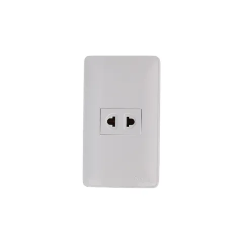 ZIGMA OUTLET ZWD101 WHITE PLASTIC ELECTRICAL 1-GANG