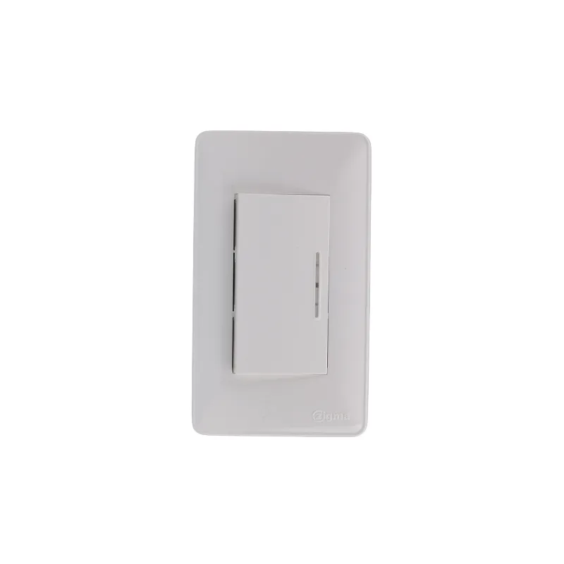 ZIGMA SWITCH ZWD207 WHITE PLASTIC 2-WAY SET 1-GANG