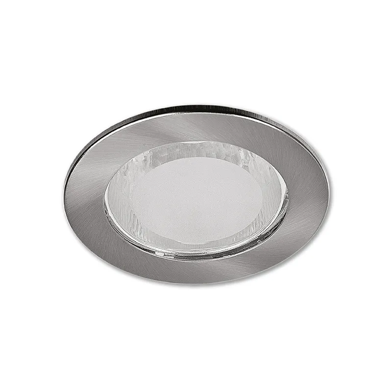 ZIGMA PINLIGHT FIXTURE XM2283W NICKEL MATTE RECESSED ROUND WITH GLASS