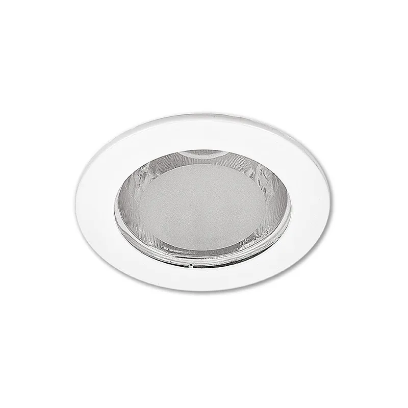 ZIGMA PINLIGHT FIXTURE XM2283W WHITE RECESSED ROUND WITH GLASS