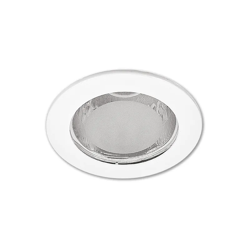 ZIGMA PINLIGHT FIXTURE XM2284W WHITE RECESSED ROUND WITH GLASS