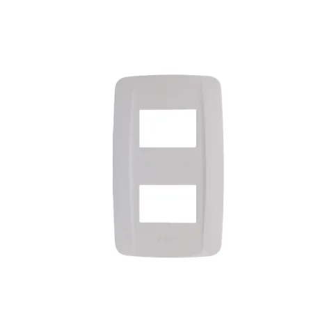 ZIGMA SWITCH ZMPA2 WHITE PLASTIC PLATE 2-GANG