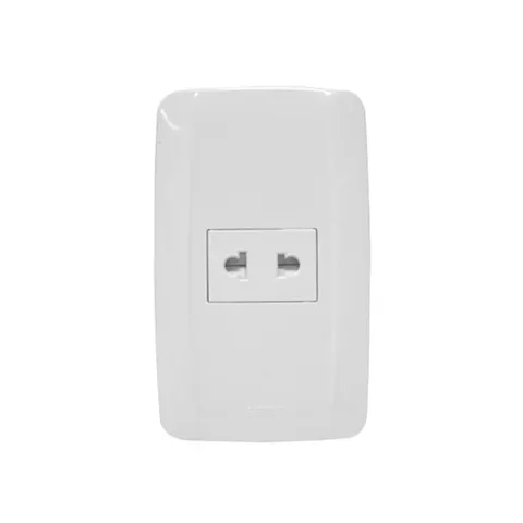 ZIGMA OUTLET ZMOS101 WHITE PLASTIC 10A OUTLET 1-GANG