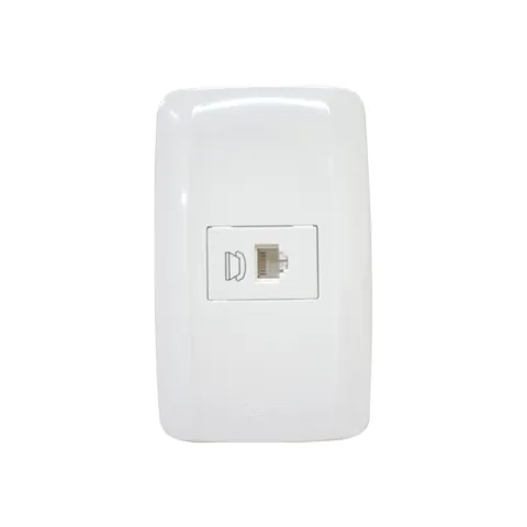 ZIGMA OUTLET ZMTLS106 WHITE PLASTIC OUTLET 1-GANG