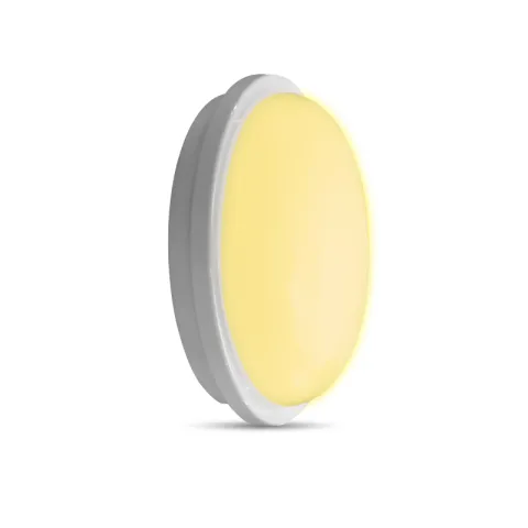 ZIGMA WALL LAMP 0506E-MPL7-WW WHITE PLASTIC 20W LED ROUND