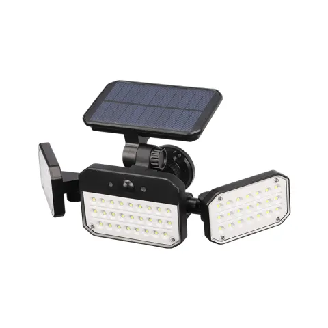 ZIGMA WALL LAMP WZL1022-ELESW55B65-ZM BLACK ABS+PC SOLAR 13W 6500K LED IP54 DAYLIGHT SQUARE