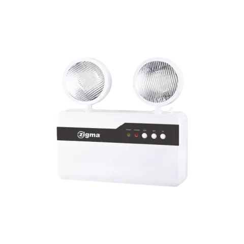 ZIGMA EMERGENCY LIGHT ELZK3W WHITE PC 3W LED + DAYLIGHT SQUARE