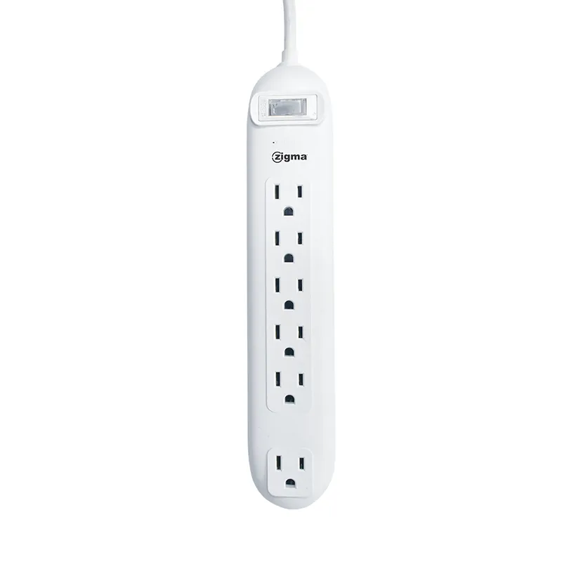 6GANG+1SWITCH PC RECTANGLE WHITE