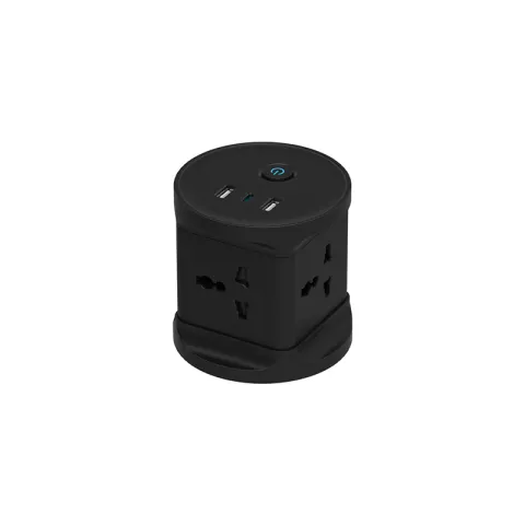 ZIGMA EXTENSION WIRES EWZY1123-4G2A1CR BLACK PP FIRE RETARDANT MAX 2500W IP20 ROUND SHAPE