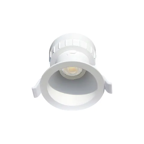 ZIGMA SPOTLIGHT 1406R-SL24-3CCT WHITE PC outside+Alu. inside 7W LED RECESSED ROUND CLIP ON SWITCH