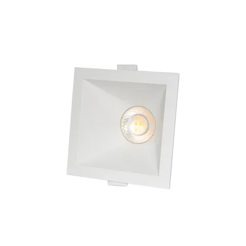 ZIGMA SPOTLIGHT 1406W-SL24C-3CCT WHITE PC outside+Alu. inside 7W LED RECESSED ROUND CLIP ON SWITCH