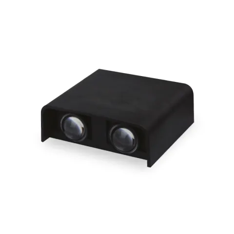 ZIGMA WALL LAMP LD-WL14-4 BLACK PC +metial bracket 4W LED 4LIGHTS