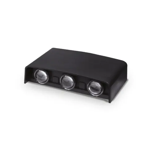 ZIGMA WALL LAMP LD-WL14-6 BLACK PC +metial bracket 6W LED 6LIGHT