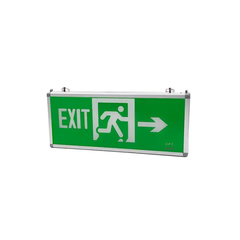 ZIGMA EMERGENCY LIGHT ELZ1223-WM1BA-2W WHITE ALUMINUM&GLASS 2W EXIT SIGNAGE LED