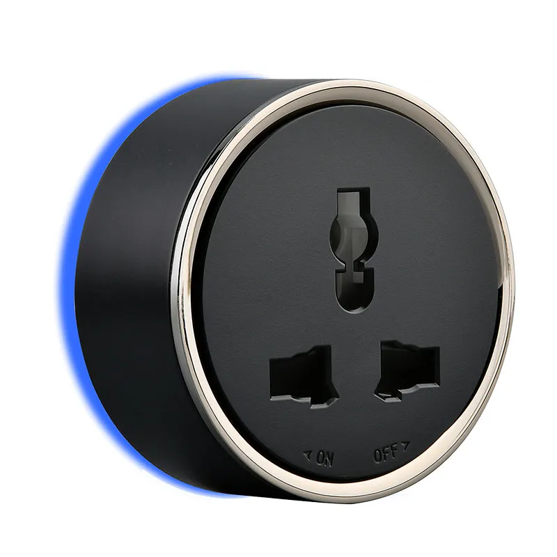 TRACK SOCKET ZIGMA TSZT124-1GANG-BL BLACK 1GANG