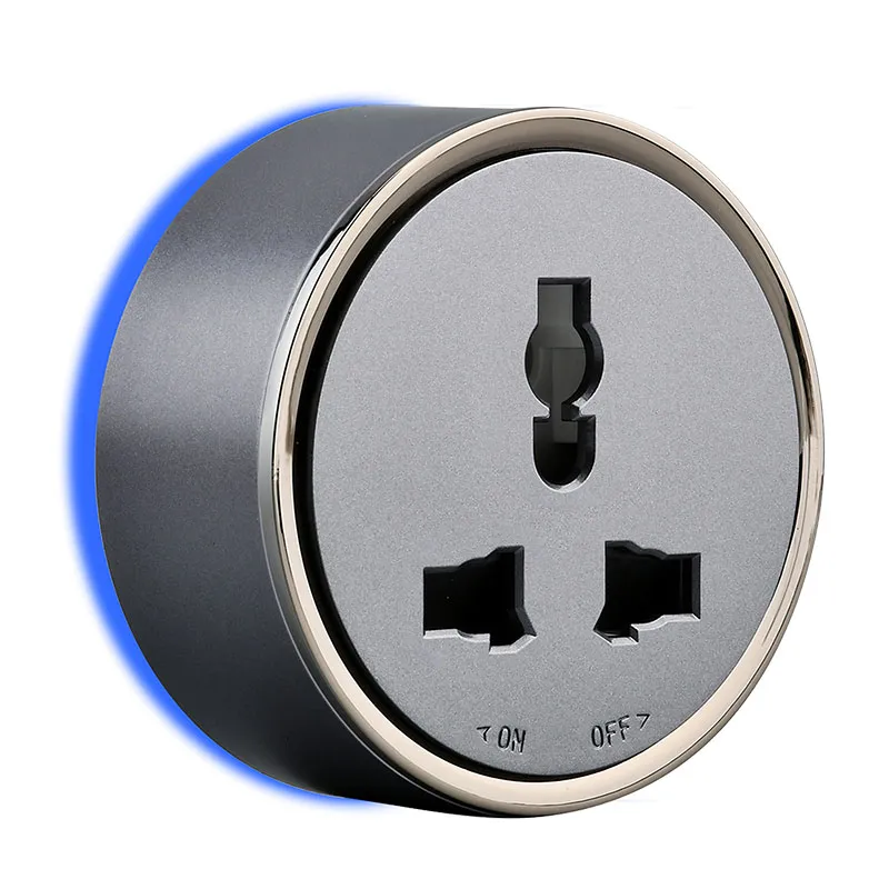 TRACK SOCKET ZIGMA TSZT124-1GANG-GR GREY 1GANG