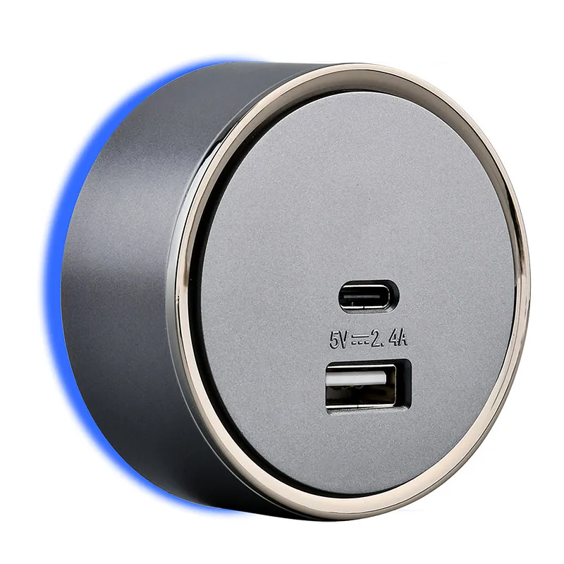 TRACK SOCKET ZIGMA TSZT124-1USB+1C-GR GR 1USB+1C