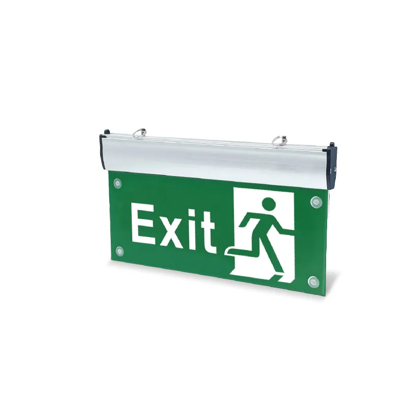 ZIGMA EMERGENCY LIGHT ELZ1223-WM29-2W WHITE ALUMINUM + ACRYLIC 2W EXIT SIGNAGE LED