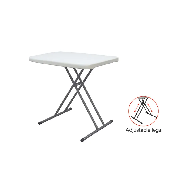 CTX TABLE TCS0321-BT024X002ASW WHITE PLASTIC PERSONAL, FOLDING RECTANGLE