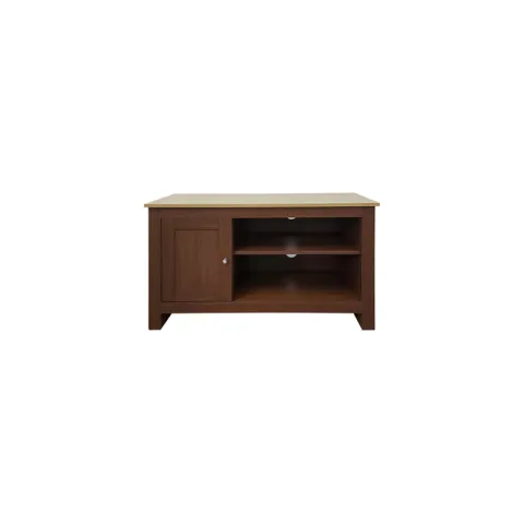 STACK TV STAND EC4044 BIANCA OAK PARTICLE BOARD PLAIN