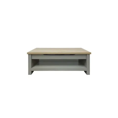 STACK CENTER TABLE CT2023 SONOMA OAK PARTICLE BOARD WITH COMPARTMENT PLAIN
